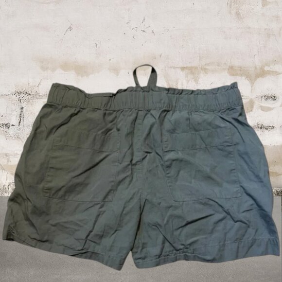 LOFT Women's Lightweight Green Shorts with Elastic Tie Waist Size Small - Picture 2 of 4